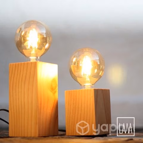 Lamparas de madera