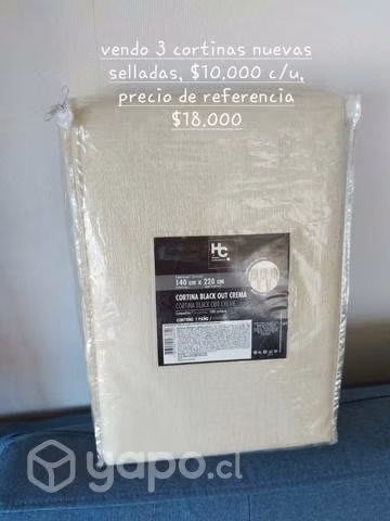 Cortinas beige 140x220