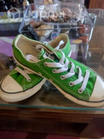 Zapatillas Converse Verdes poco uso - Imagen 4