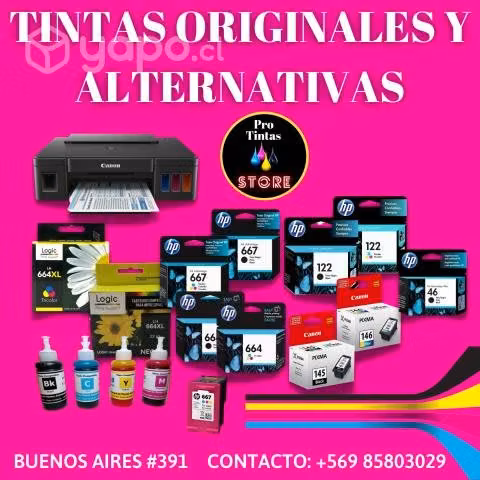 Tintas originales y alternativas