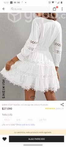 Vestido blanco - Imagen 2