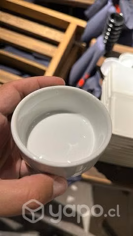 Pocillo blanco sushi 7cm