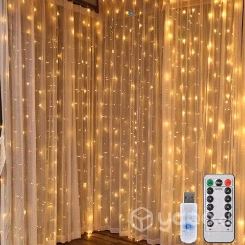 Luces cascada luz calida 3*3