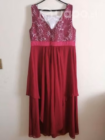 Vestido de fiesta burdeo - Imagen 2