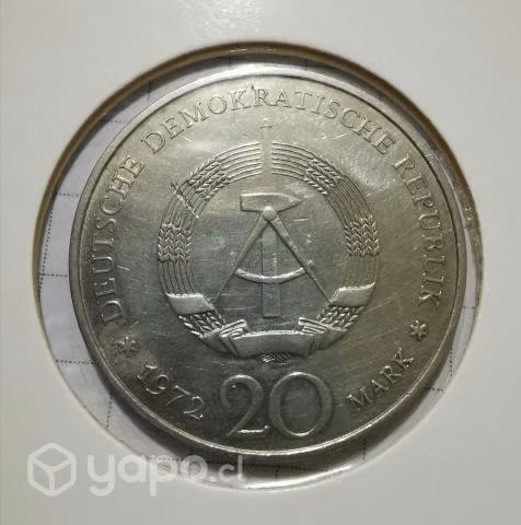 20 marcos alemanes 1972 - Imagen 2