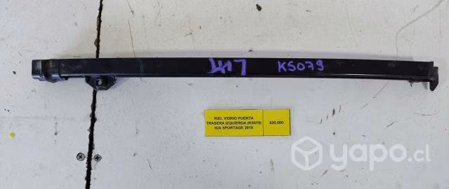 Riel Vidrio Puerta Trasera Izquierda (KS079) Kia S