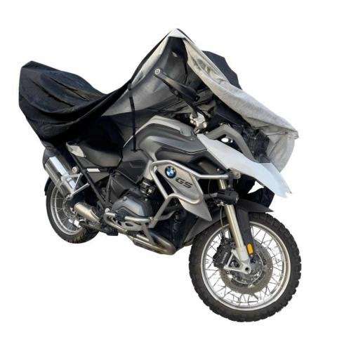 Carpa Cobertor Moto Impermeable Premium Negro - Imagen 2