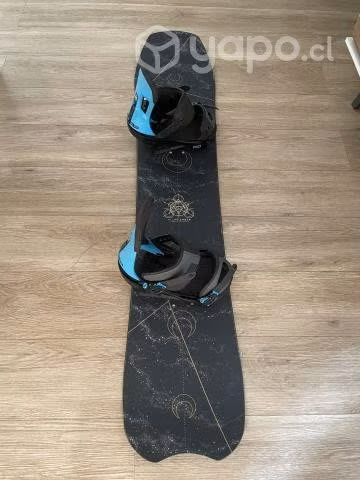 Tabla y fijaciones snowboard