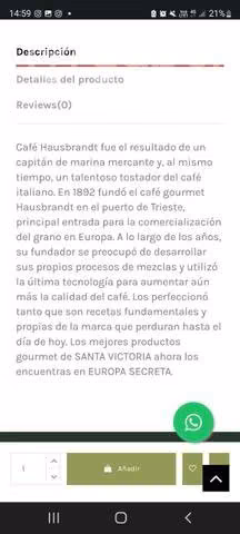 Maquina de café hausbrandt