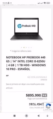 Notebook HP G5