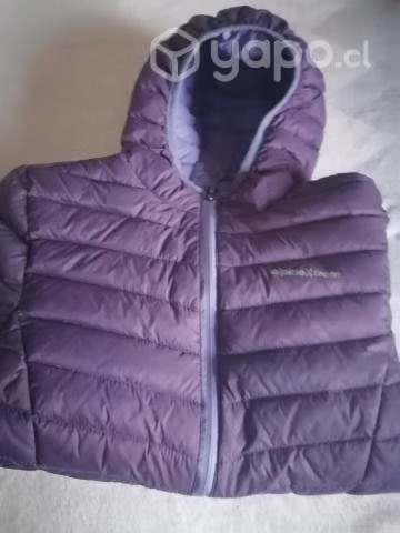Parka pluma, color morado