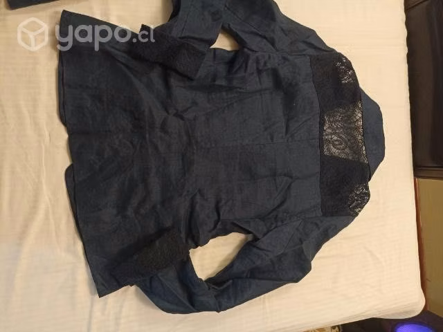 Bello traje Lino t. 40.Azul PaTT