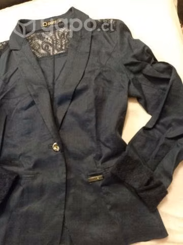 Bello traje Lino t. 40.Azul PaTT