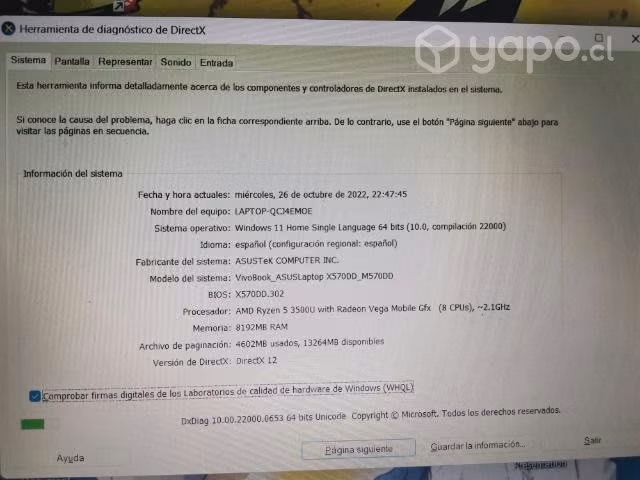 Notebook Asus
