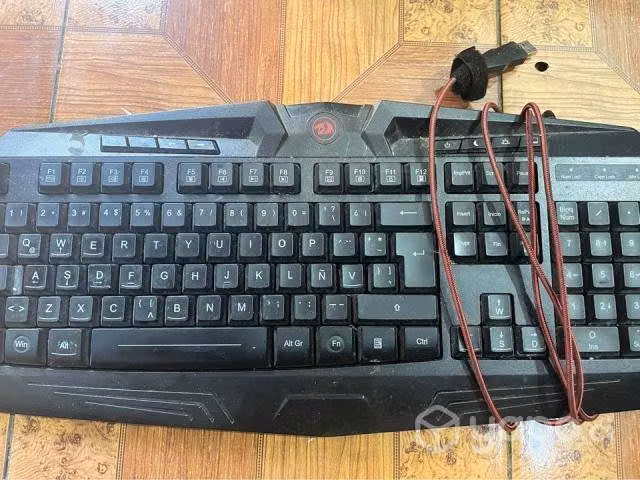 Teclado red dragon ( luz roja) con detalle - Imagen 2