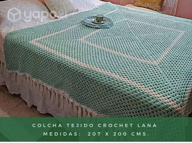 Manta Vintage a Crochet 2 Plazas