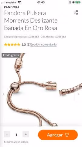 Pulsera Pandora original la misma de la foto - Imagen 4