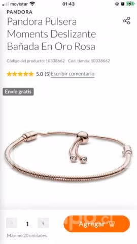 Pulsera Pandora original la misma de la foto - Imagen 5