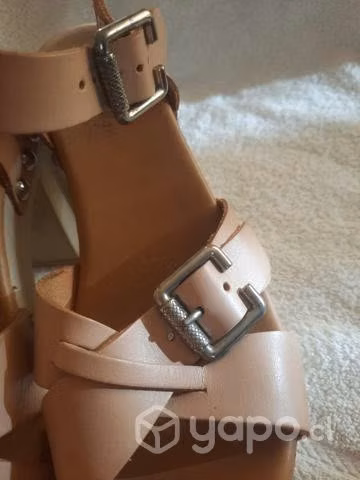 Zapato de tacón color Damasco talla 37 - Imagen 4