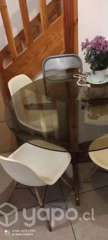 Mesa de vidrio templado circular - Imagen 3