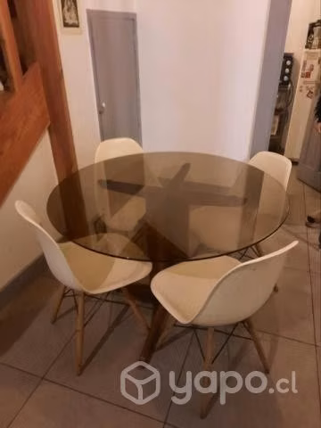Mesa de vidrio templado circular - Imagen 4