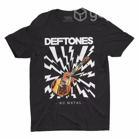 Polera Deftones Guitar Nu Metal Hardcore Rock Ters