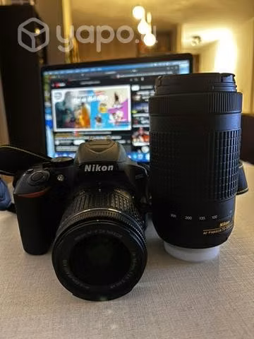Nikon 3500 + lente 18-55 mm + lente 70-300 mm