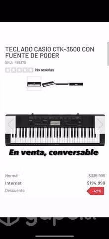 Teclado Casio CTK-3500 - Imagen 2