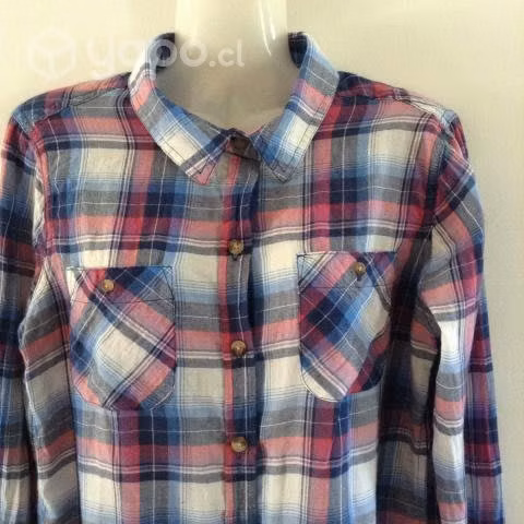 Camisa, Blusa Mujer, Cuadrille Leñadora Marca Moss