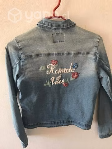 Chaqueta de Jeans Hard rock original talla 16 niña