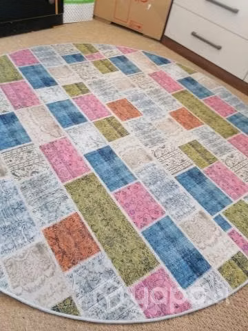 Alfombra colores redonda