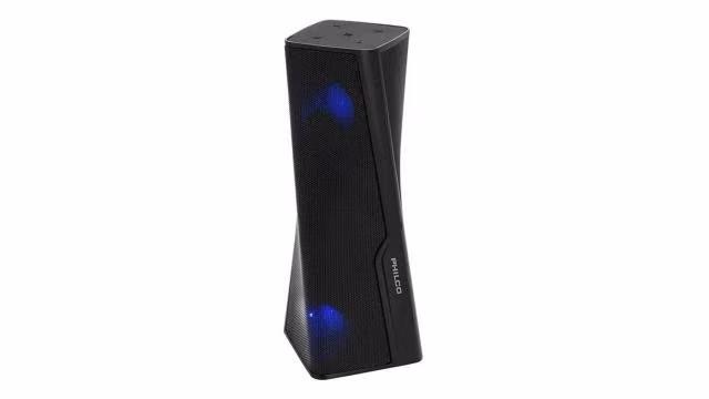 Parlante Philco Portatil Negro Tws Tower Rgb Bluet