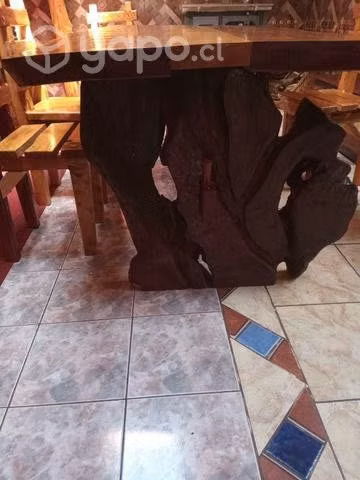 Hermosa mesa rústica - Imagen 5