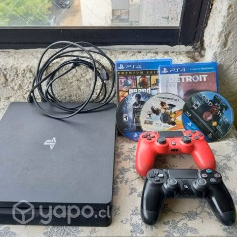 Playstation 4 1 tb+ 2 controles y juegos
