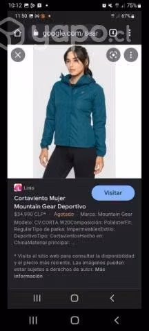 Cortavientos Montan gear