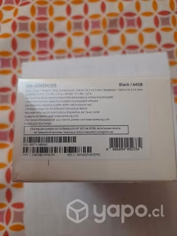 Celular Samsung A04 sellado y con su boleta