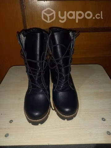 botines de dama talla 36 color negras están