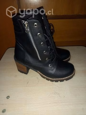 botines de dama talla 36 color negras están