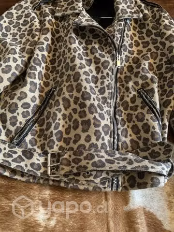 Chaqueta leopardo gamuza