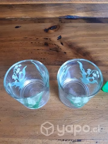 Vasitos antiguos de colección impecables - Imagen 3