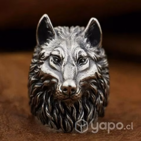 Anillo de lobo 925