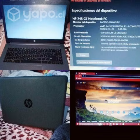 Notebook hp 245 g7