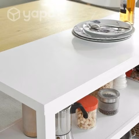 Mueble arrimo blanco 2 niveles - Imagen 2