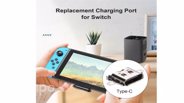 Pin Carga Nintendo Switch Tipo C Entrada De Carga