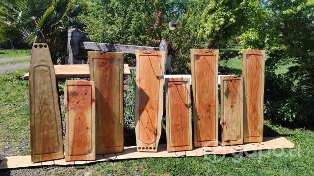Tablas parrilleras de Oregon y castaño