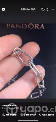 Pulsera Pandora eslabón plata - Imagen 2