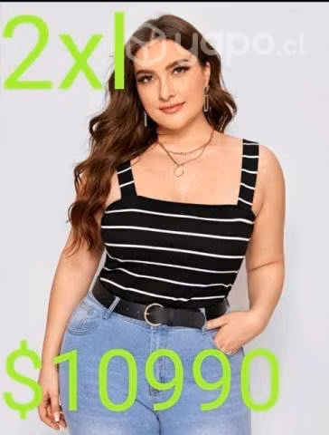 Top con lineas tallas especiales