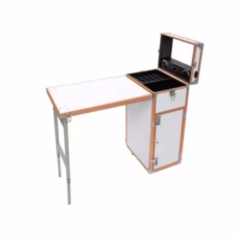 Maleta de belleza con mesa