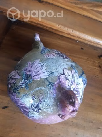 Gallinas de cerámica maciza pintadas a mano - Imagen 3