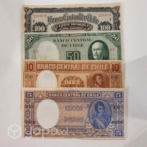 Billetes con fechas 1927 al 1935 chilenos - Imagen 2